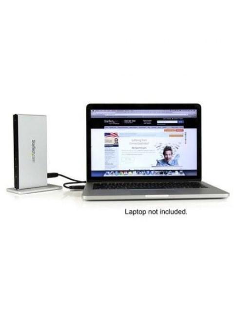STARTECH  REPLICADOR DE PUERTOS UNIVERSAL USB 3.0 PARA LAPTOP CON DVI DOBLE Y ETHERNET GIGABIT CON ADAPTADORES HDMI VGA