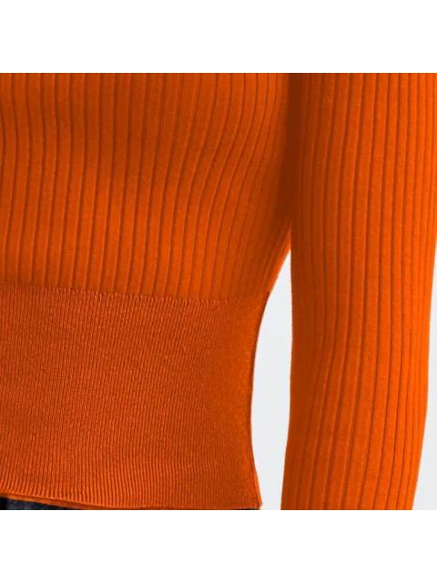 BLUSA CUELLO RUSO MANGA LARGA NARANJA SAO PAULO