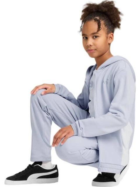 ROPA CASUAL METALLIC HOODED SWEAT SUIT TR G LILA PUMA