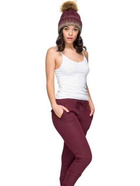 PANTS CINTURA REGULAR VINO LOVE TO LOUNGE