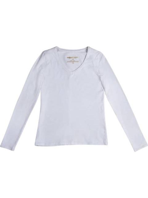 PLAYERA MANGA LARGA BLANCO HOLLY LAND