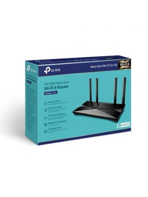 ROUTER TP-LINK GIGABUIT ETHERNET DE BANDA DUAL AX1500 ARCHER AX10 PARA GAMING INALAMBRICO 1500 MBIT-S 5X RJ-45 2.4-5GHZ CON 4 ANTENAS EXTERNA