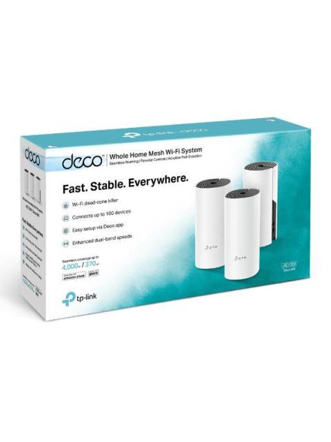 ROUTER TP-LINK CON SISTEMA DE RED WI-FI EN MALLA AC1200 DECO M4 867 MBIT-S 2X RJ-45 2.4-5GHZ - 3 PIEZAS - ¡COMPRA PRODUCTOS DECO TP LINK Y PARTICIPA PARA GANAR UN ROUTER ARCHER AX53!