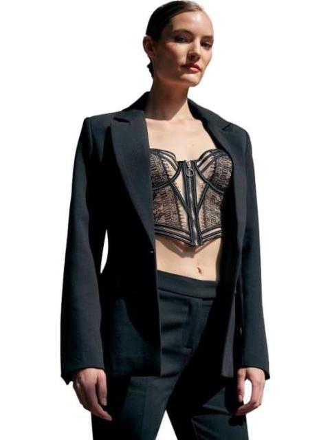 SACO LISO NEGRO HOLLY LAND