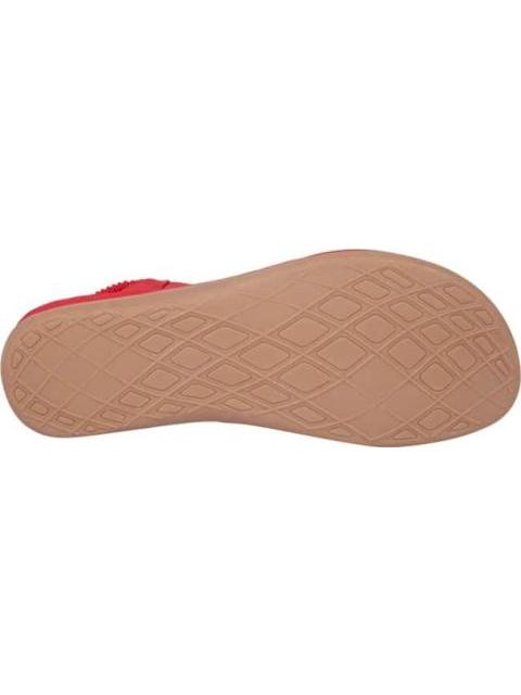 SANDALIA CONFORT CON BRILLOS ROJO VI LINE