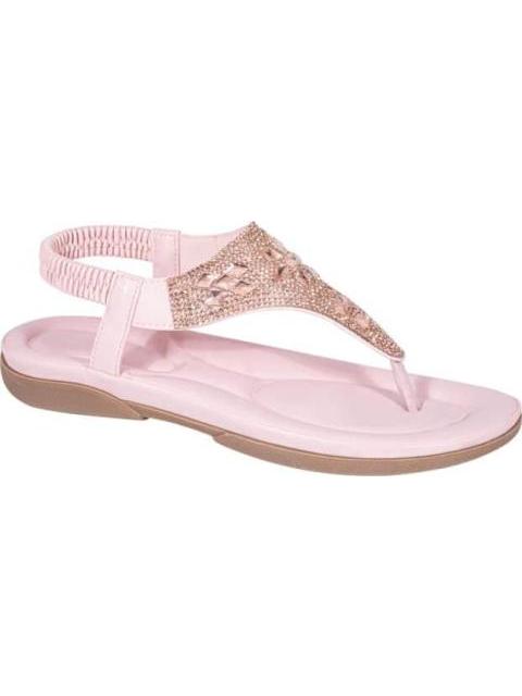 SANDALIA CONFORT CON BRILLOS ROSA SHOSH