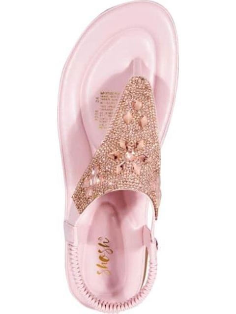 SANDALIA CONFORT CON BRILLOS ROSA SHOSH