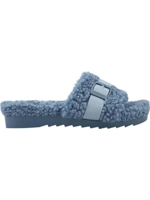 SANDALIA PANTUFLA BORREGA AZUL SHOSH