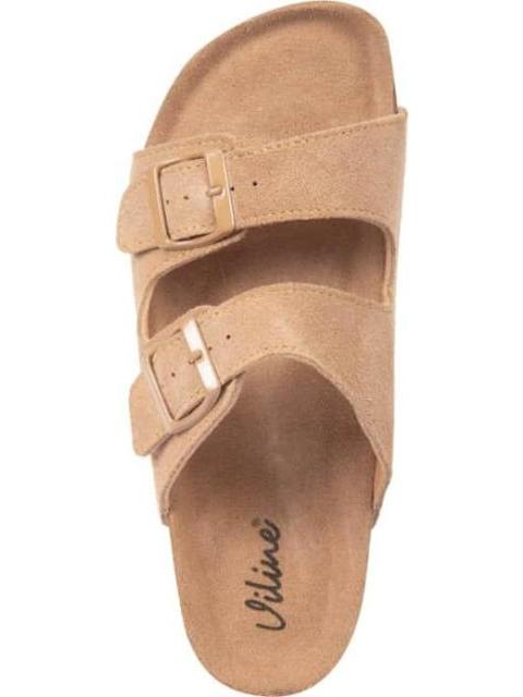 SANDALIA GAMUZA CAMEL VI LINE