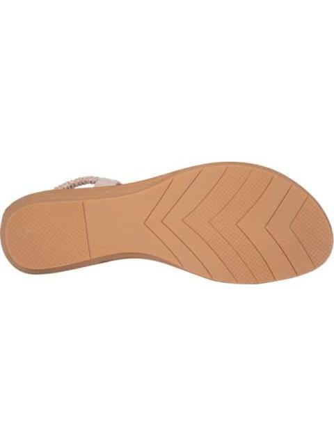 SANDALIA PLANA CON PEDRERIA ROSEGOLD VI LINE