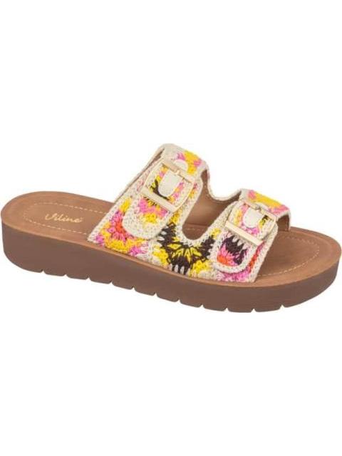 SANDALIA PLANA BEIGE VI LINE
