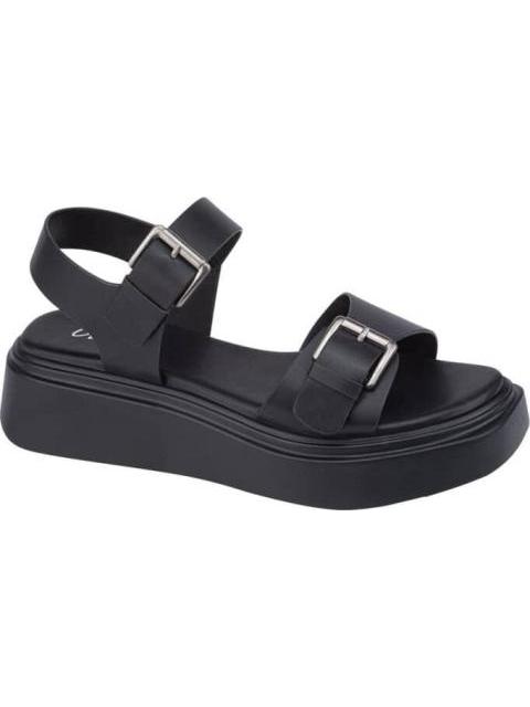 SANDALIA PLANA NEGRO VI LINE