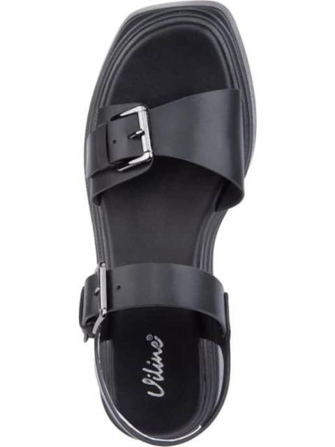 SANDALIA PLANA NEGRO VI LINE