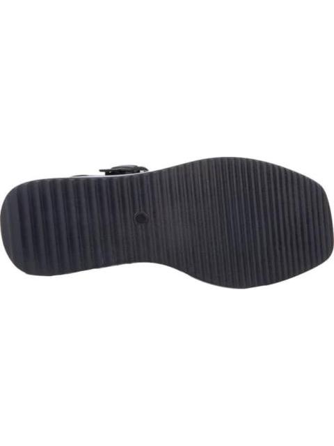 SANDALIA PLANA NEGRO VI LINE