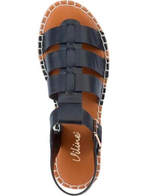 SANDALIA PLANA NEGRO VI LINE