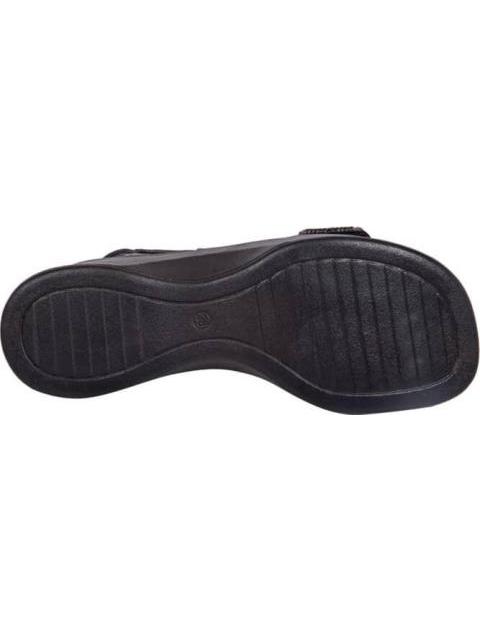 SANDALIA PLATAFORMA CON PIEDRAS NEGRO VI LINE FASHION
