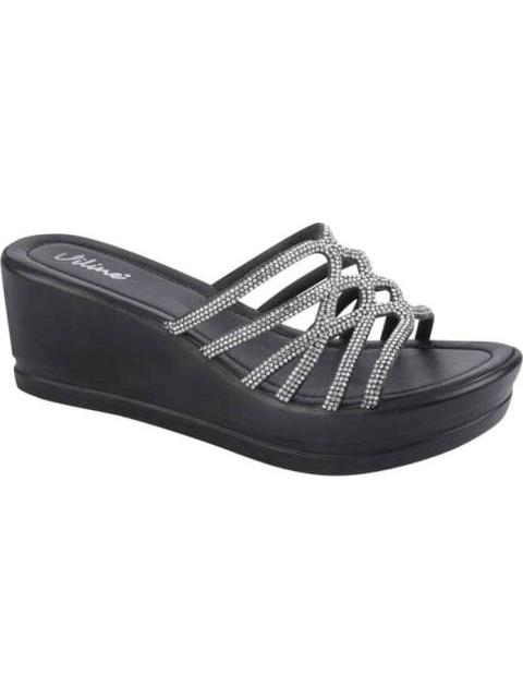 SANDALIA PLATAFORMA NEGRO VI LINE