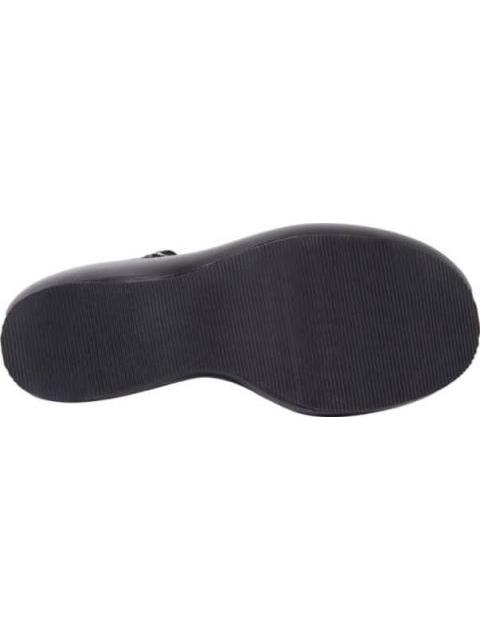 SANDALIA PLATAFORMA MONOCOLOR              NA NEGRO VI LINE FASHION