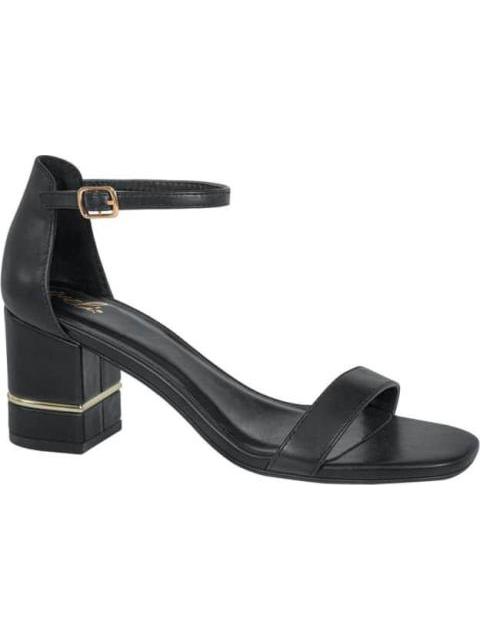 SANDALIA TACON CON PLACA NEGRO YAELI