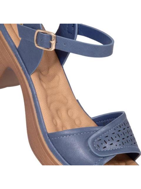 SANDALIA TACON CONFORT AZUL MARINO SHOSH