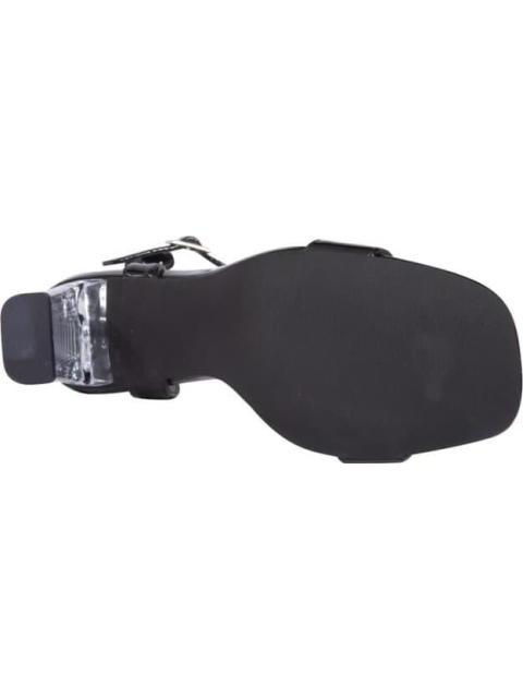 SANDALIA TACON DE ACRILICO NEGRO YAELI FASHION