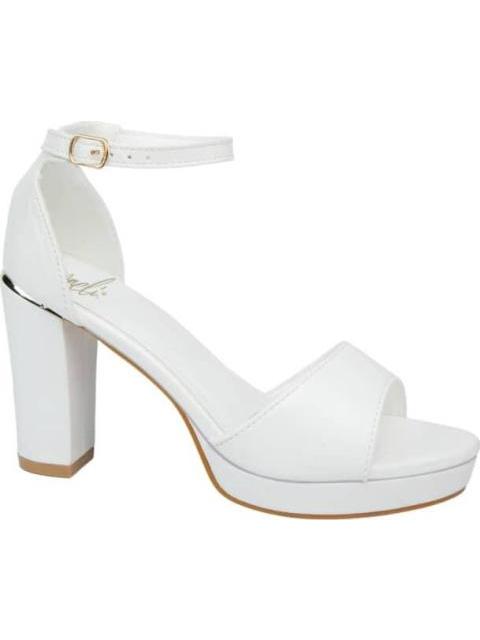 SANDALIA TACON PLATAFORMA BLANCO YAELI
