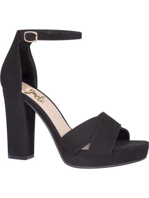 SANDALIA TACON PLATAFORMA NEGRO YAELI