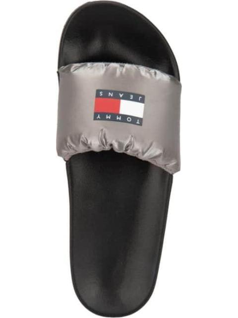 SANDALIA TJW INTERESTING MAT POOL SLID PLATA TOMMY HILFIGER