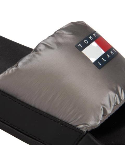 SANDALIA TJW INTERESTING MAT POOL SLID PLATA TOMMY HILFIGER