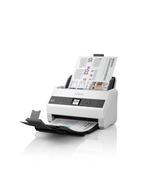 SCANNER EPSON WORKFORCE DS-730N 600 X 600DPI ESCANER COLOR ESCANEADO DUPLEX USB-ETHERNET NEGRO-GRIS