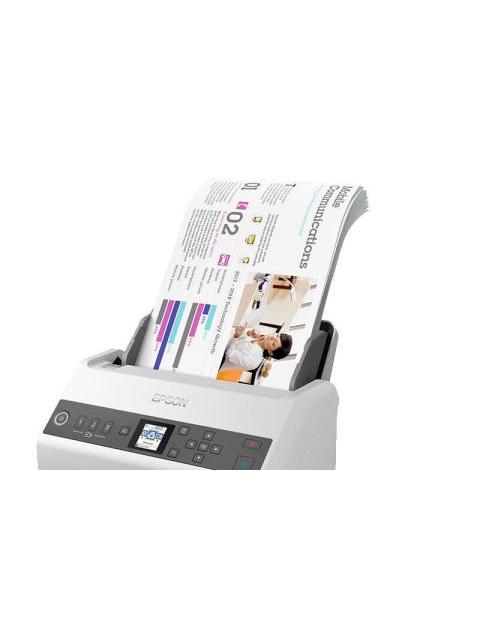 SCANNER EPSON WORKFORCE DS-730N 600 X 600DPI ESCANER COLOR ESCANEADO DUPLEX USB-ETHERNET NEGRO-GRIS