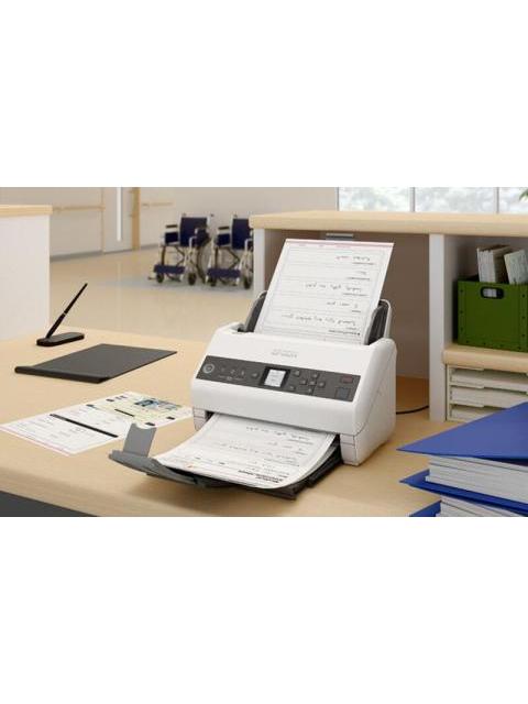 SCANNER EPSON WORKFORCE DS-730N 600 X 600DPI ESCANER COLOR ESCANEADO DUPLEX USB-ETHERNET NEGRO-GRIS