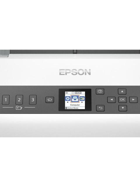 SCANNER EPSON WORKFORCE DS-730N 600 X 600DPI ESCANER COLOR ESCANEADO DUPLEX USB-ETHERNET NEGRO-GRIS