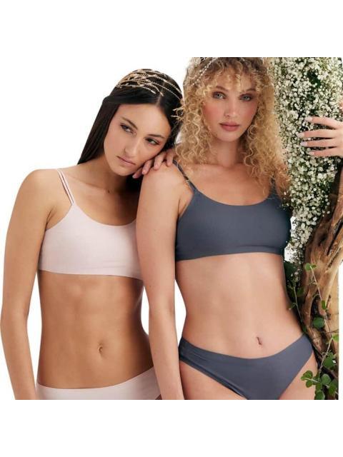 SET 2 TOPS SIN COSTURAS GRIS LOVE TO LOUNGE