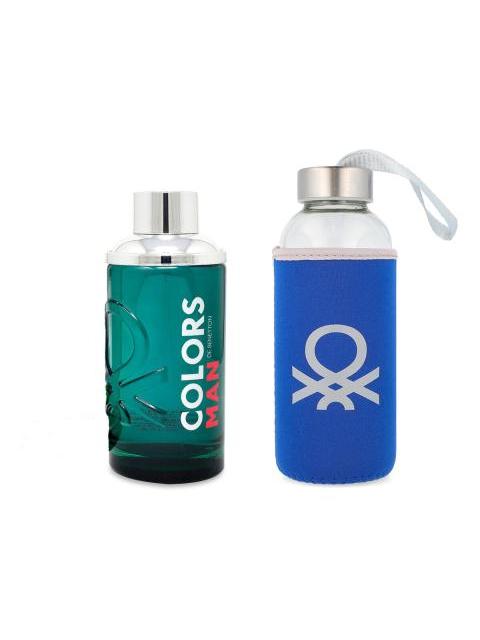 SET BENETTON COLORS GREEN MAN 200ML EDT GENERO HOMBRE
