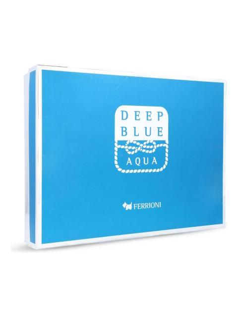 SET FERRIONI DEEP BLUE AQUA 3PZS 100 BODY SHAMPOO BODYCREAM GENERO HOMBRE