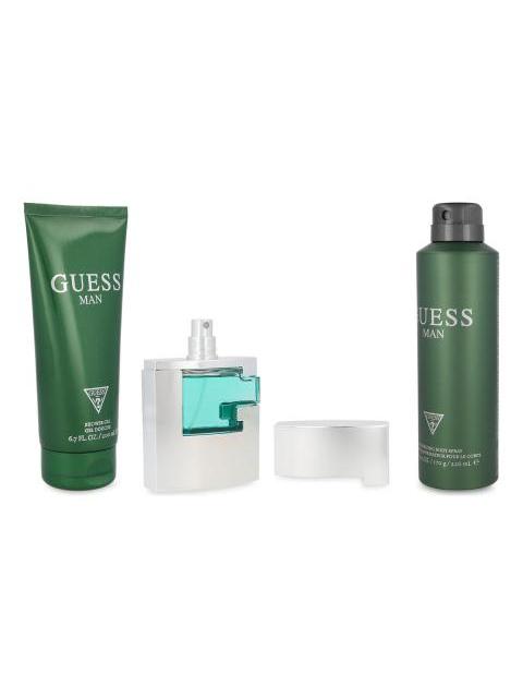 SET GUESS MAN 3 PIEZAS CABALLERO 75ML EDT SHOWER GEL 200ML DESODORANTE 226ML