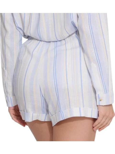 SHORT RAYAS DE LINO BICOLOR HOLLY LAND