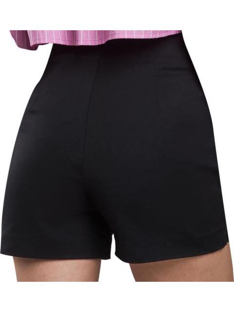 SHORT RECTO CINTURA ALTA NEGRO HOLLY LAND