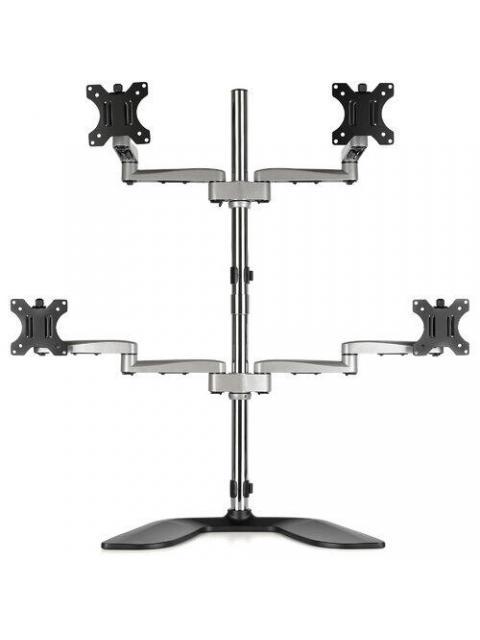 STARTECH  SOPORTE DE ESCRITORIO PARA 4 MONITORES MAX. 32 HASTA 8KG PLATA