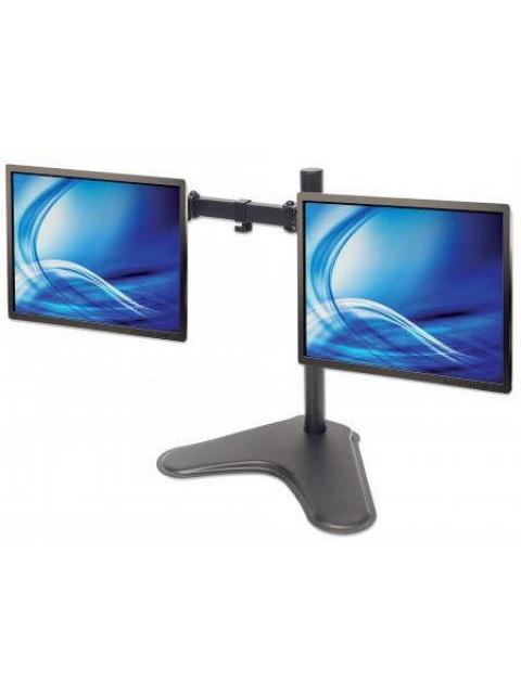 MANHATTAN SOPORTE DE MESA PARA 2 MONITORES 13 - 32 8KG NEGRO