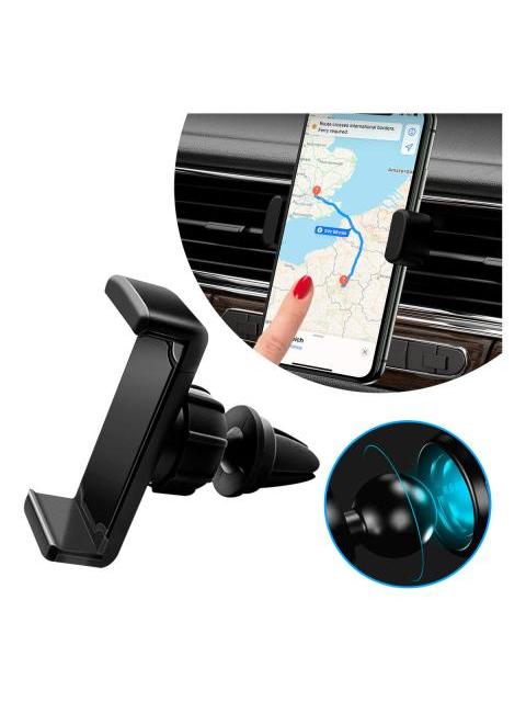 SOPORTE PARA CELULAR AUTO TELEFONO BASE PORTA CELULAR 360° UNIVERSAL SUJETADOR VENTILACION REJILLA DEL AIRE