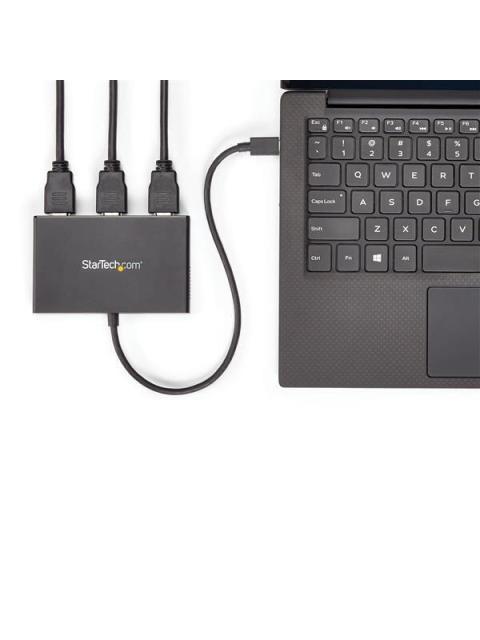 SPLITTER DIVISOR STARTECH MSTCDP123HD USB-C A 3 PUERTOS HDMI
