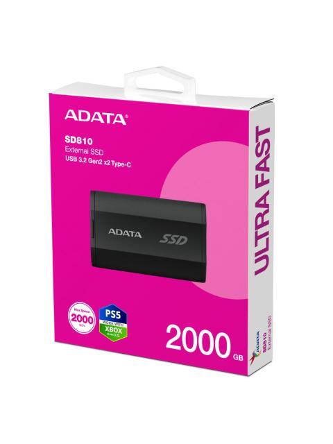 SSD EXTERNO ADATA SD810 2TB USB-C 3.2 NEGRO