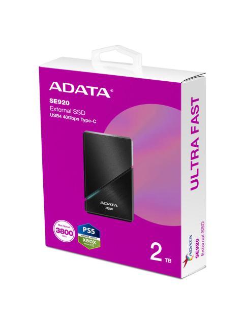 SSD EXTERNO ADATA SE920 2TB USB 3.2 NEGRO