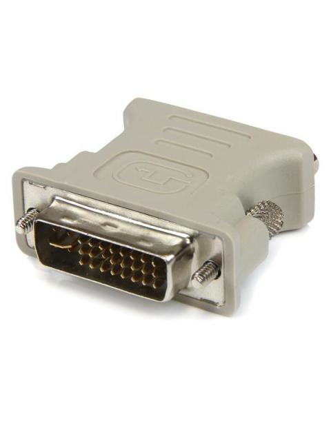 STARTECH  ADAPTADOR CONVERSOR DVI-I A VGA DVI-I MACHO - DB15 HEMBRA BLANCO