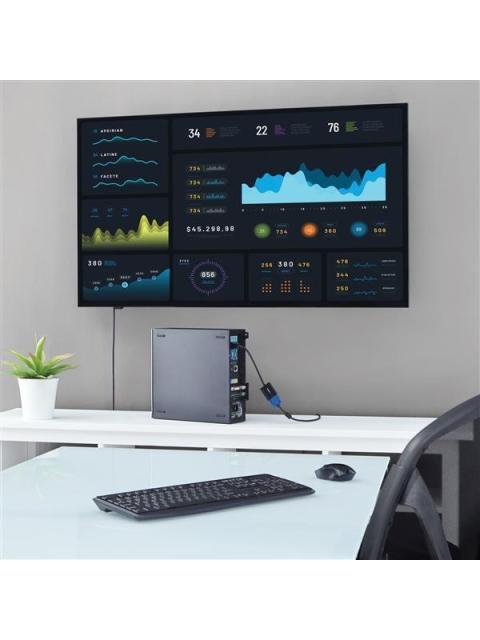 STARTECH  ADAPTADOR CONVERTIDOR DISPLAYPORT MACHO - VGA HEMBRA 10CM NEGRO
