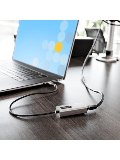 STARTECH  ADAPTADOR DE RED GIGABIT ETHERNET USB-C 5000 MBIT-S GRIS-NEGRO