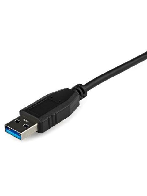 STARTECH  ADAPTADOR DE TARJETA DE RED EXTERNA NIC USB 3.0 MACHO - GIGABIT ETHERNET RJ-45 HEMBRA 1GBPS NEGRO