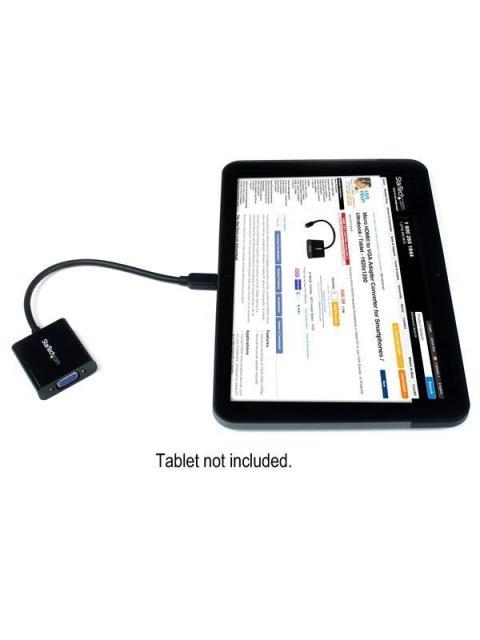 STARTECH  ADAPTADOR MICRO HDMI 19-P MACHO - VGA 15-P HEMBRA NEGRO